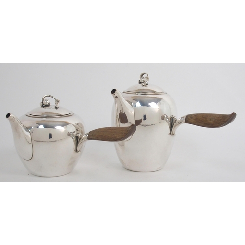 266 - Harald Nielsen for Georg Jensen Denmark a five piece Sterling silver tea and coffee service No. 875