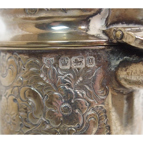 271 - A Victorian silver mounted claret jug