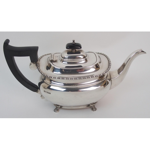 274 - A three piece silver tea service