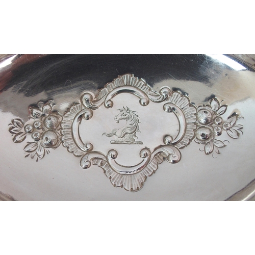 278 - A George IV silver swing handled basket