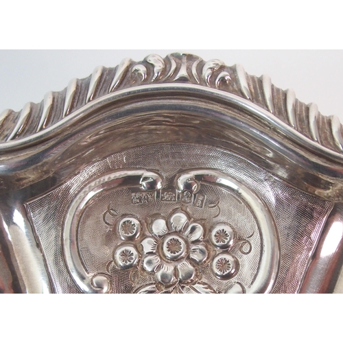 278 - A George IV silver swing handled basket