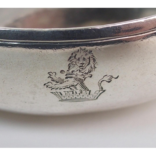 281 - An 18th Century silver pap boat