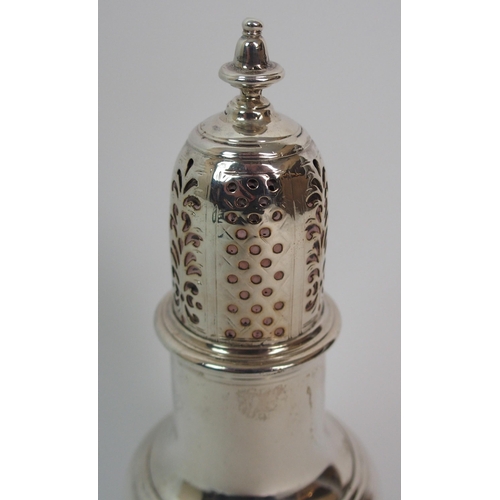 286 - An 18th Century silver sugar castor