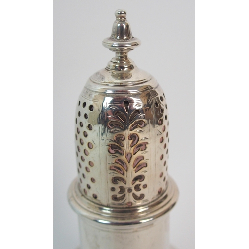 286 - An 18th Century silver sugar castor