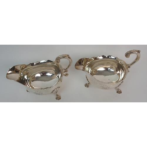 287 - A pair of 18th Century sauceboats