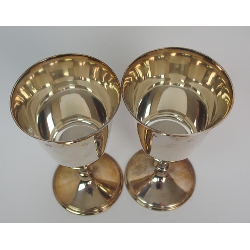 290 - A set of four wine goblets