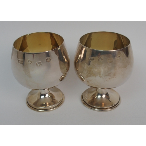 290 - A set of four wine goblets