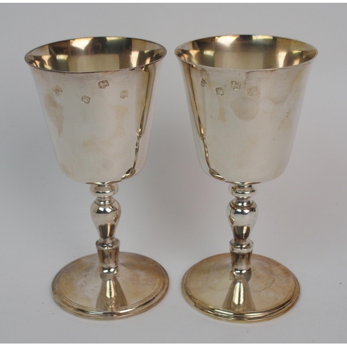 290 - A set of four wine goblets