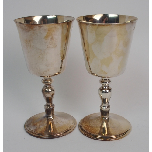 290 - A set of four wine goblets