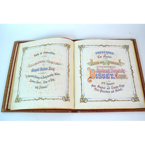 385 - A Victorian illuminated presentation book