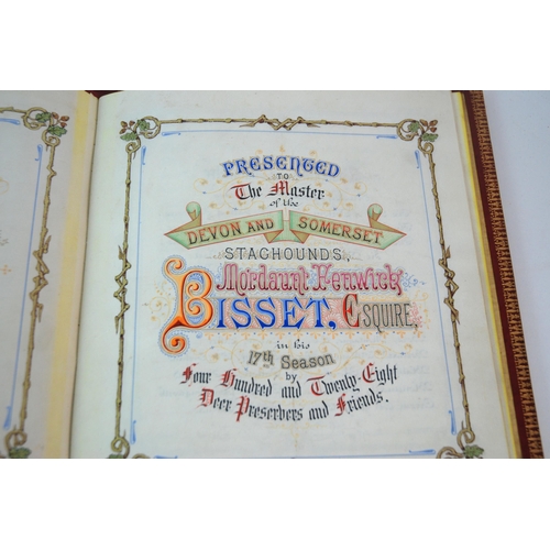 385 - A Victorian illuminated presentation book