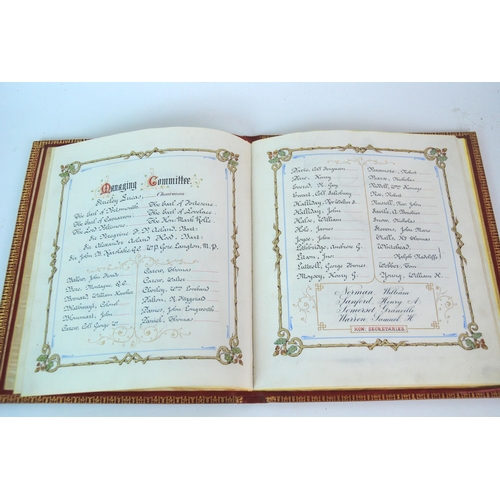 385 - A Victorian illuminated presentation book