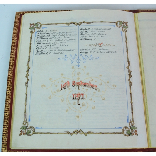 385 - A Victorian illuminated presentation book