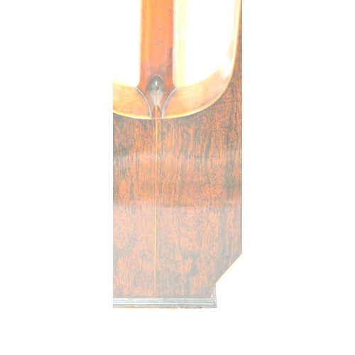 388 - An early Lyre guitar with mother of pearl inlay