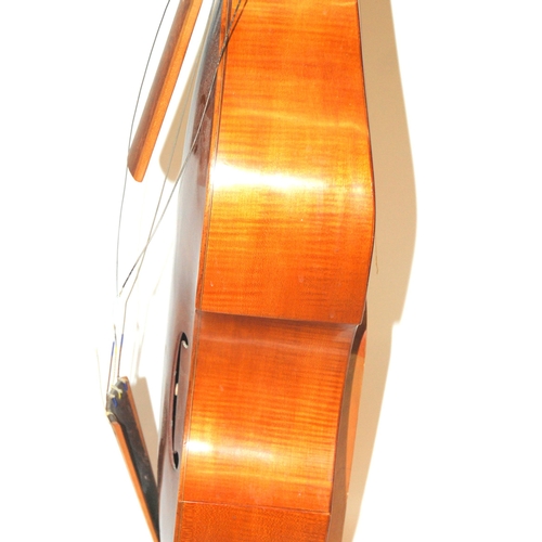 389 - A 20th Century viola da gamba  by and labelled Wolfgang Uebel  Celle  Germany 1975