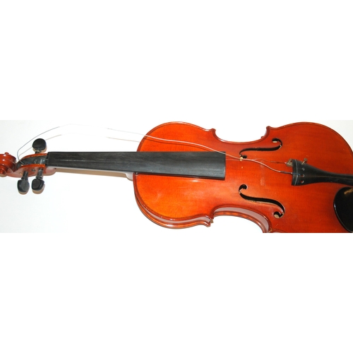 398 - A two-piece violin