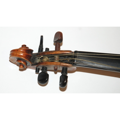 400 - An early two-piece half violin