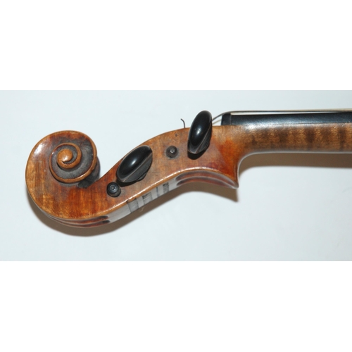 400 - An early two-piece half violin