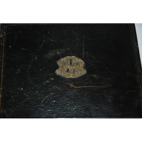 405 - A Victorian leather bound travelling stationery box by Asprey