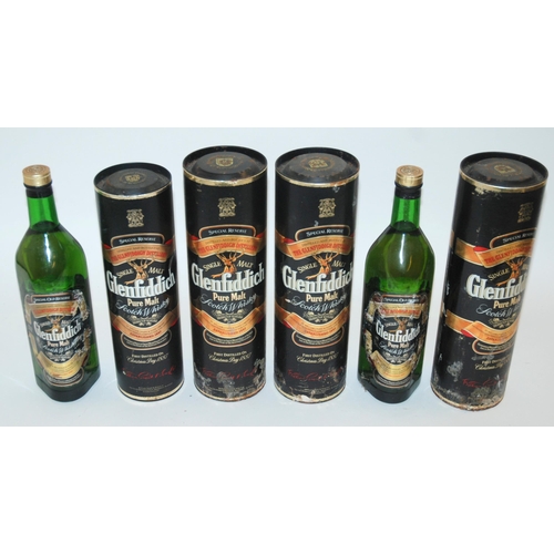 534 - Five 1L bottles of Glenfiddich malt whisky