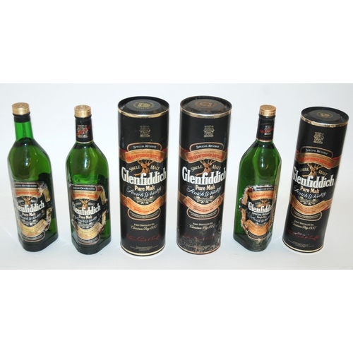 535 - Five 1L bottles of Glenfiddich malt whisky