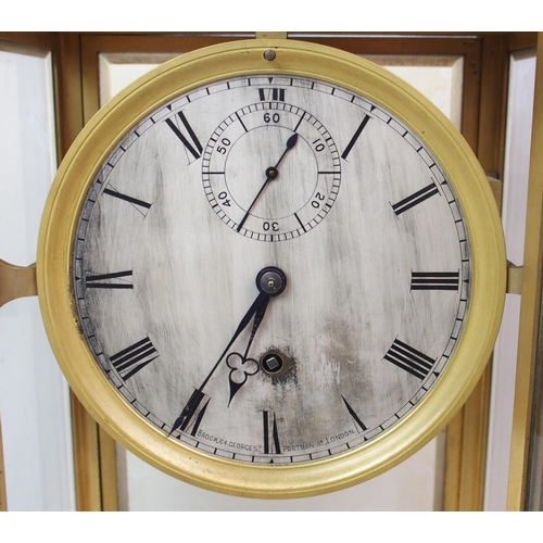 550 - A 19th Century four glass gilded mantle clock