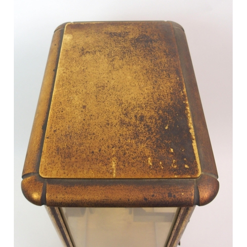 550 - A 19th Century four glass gilded mantle clock