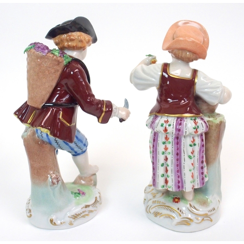 563 - A pair of Dresden figures