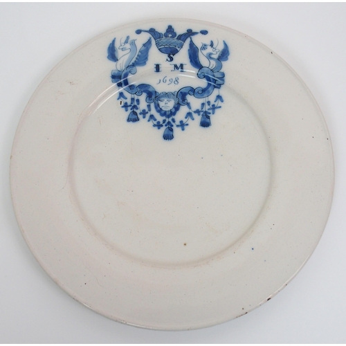 564 - A collection of 17th Century English Delftware