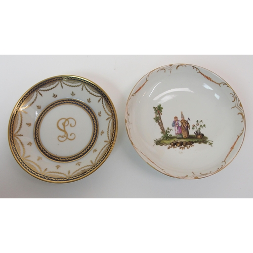 574 - A collection of 18th Century continental porcelain