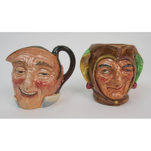 642 - A large Royal Doulton Mephistopheles double faced jug