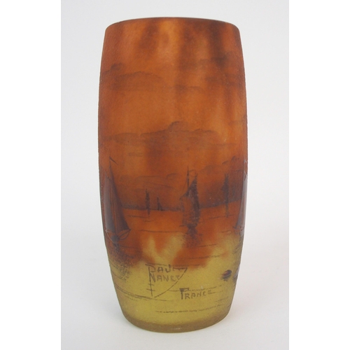 652 - A Daum Nancy glass vase