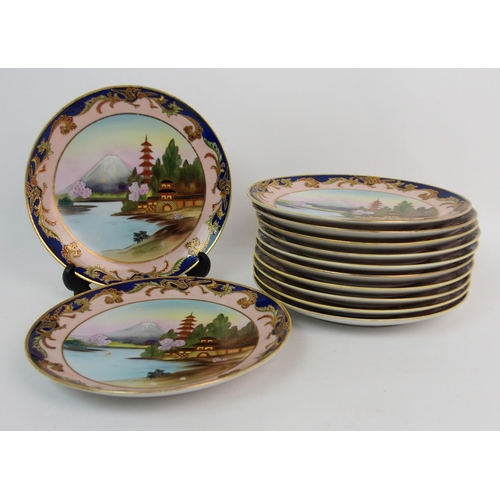 664 - A Noritake dessert service