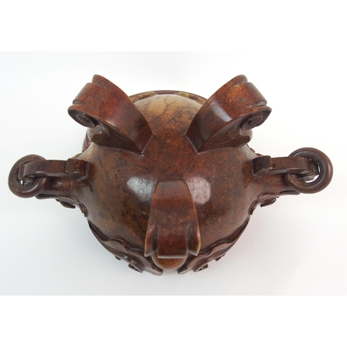 67 - A Chinese hardstone censer