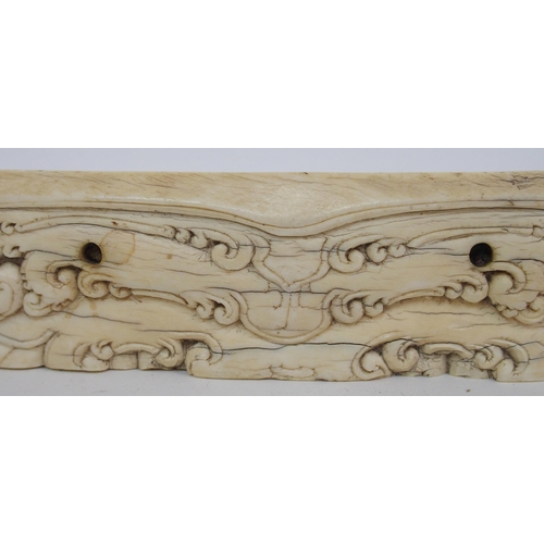 9 - An unusual marine ivory bracket