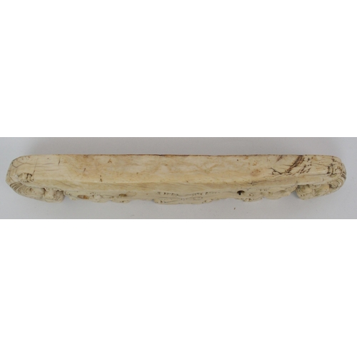 9 - An unusual marine ivory bracket