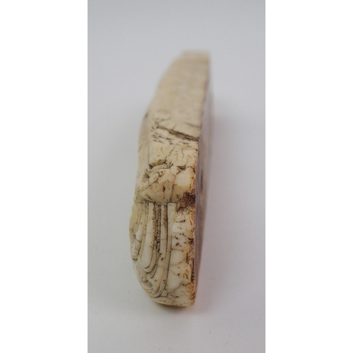 9 - An unusual marine ivory bracket