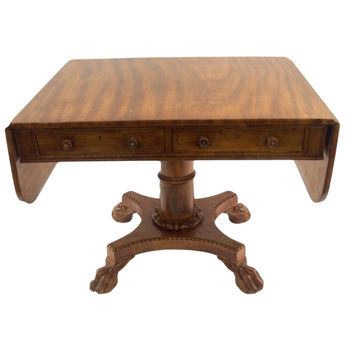 990 - An early Victorian mahogany sofa table