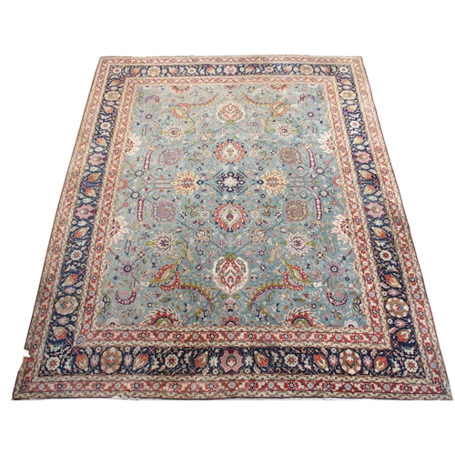 994 - A light blue ground early 20th Century Benlian rug