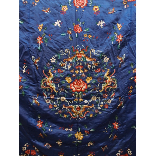 63 - A CHINESE SILK THROW