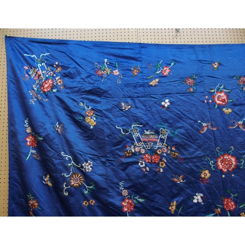 63 - A CHINESE SILK THROW