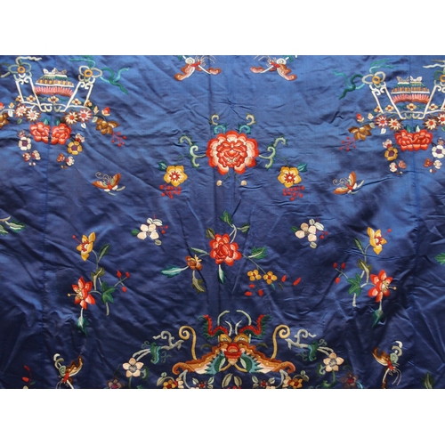 63 - A CHINESE SILK THROW