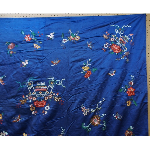 63 - A CHINESE SILK THROW