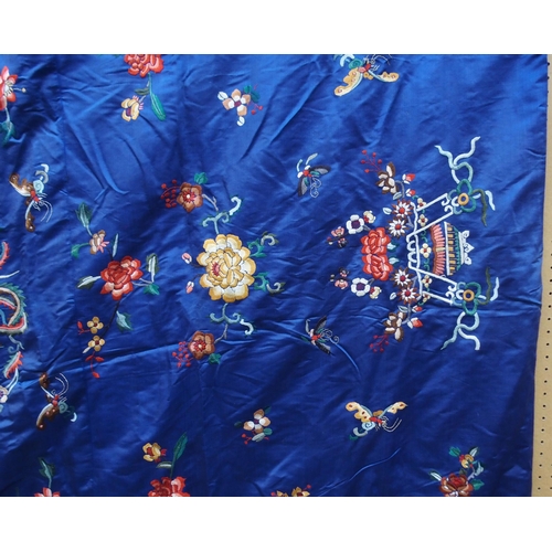 63 - A CHINESE SILK THROW