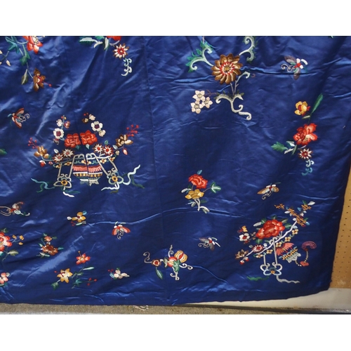 63 - A CHINESE SILK THROW