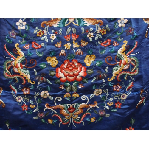 63 - A CHINESE SILK THROW