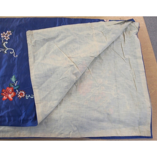 63 - A CHINESE SILK THROW