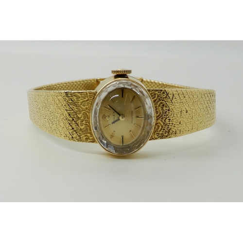 664 - AN 18CT GOLD LADIES VINTAGE ROLEX PRECISION WRISTWATCH