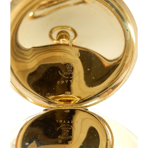 672 - A 9CT GOLD ELGIN POCKET WATCH