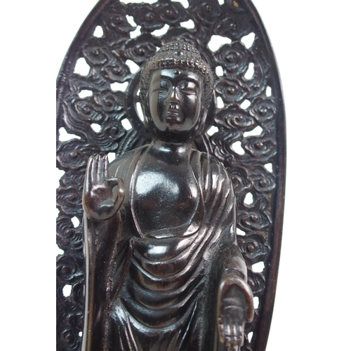 68 - A CHINESE BRONZE BUDDHA